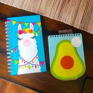 NWT notebook Journals Llama and avacado